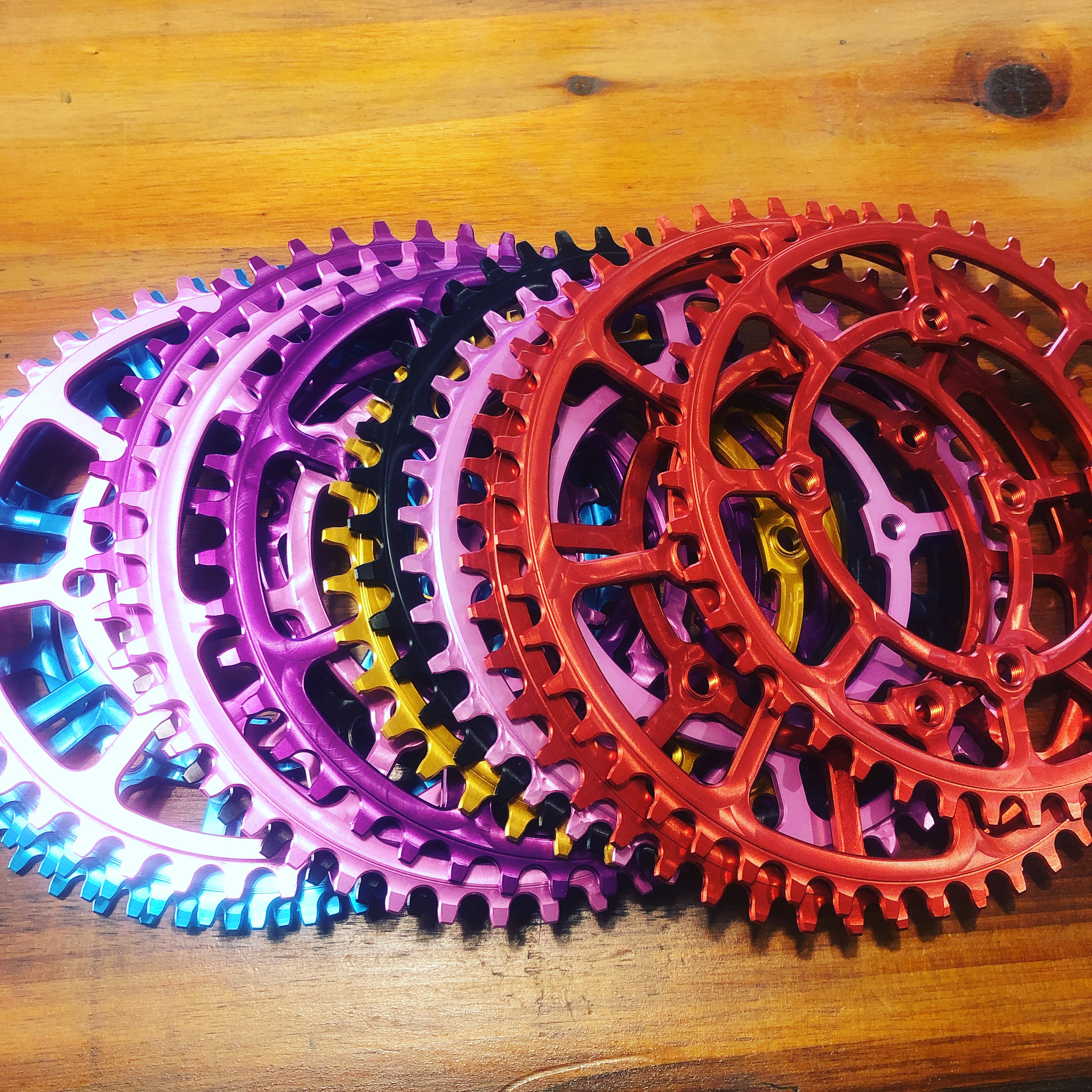 Custom Pre order for Colored Chain rings and stems going live in a sho ...