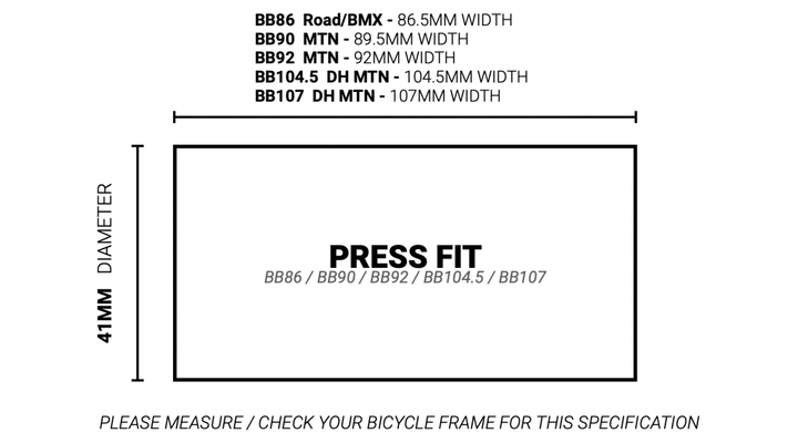 Praxis - M30 BB86/BB90/BB92/DH 104.5/DH 107 Bottom Bracket for Praxis Cranks