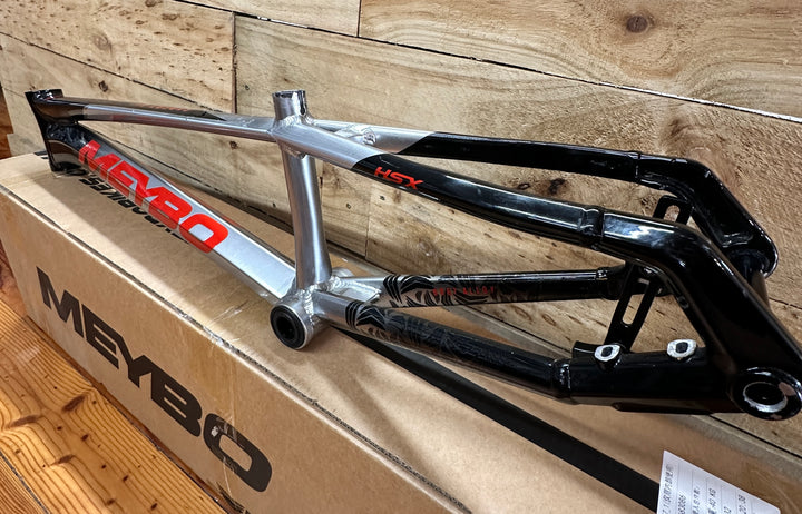 *USED* MEYBO 2025 HSX ALLOY BMX RACE FRAME - BLACK/RED/GREY - EXPERT XL