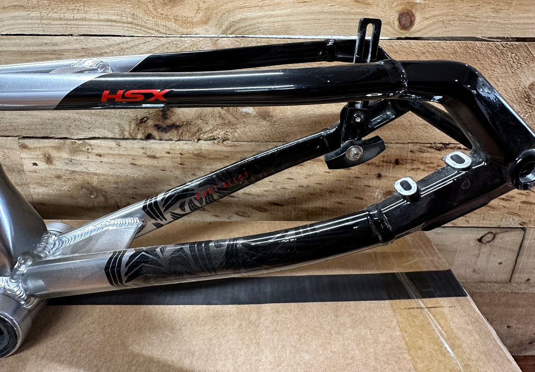 *USED* MEYBO 2025 HSX ALLOY BMX RACE FRAME - BLACK/RED/GREY - PRO 22