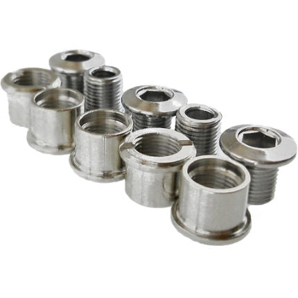 CHAINRING BOLTS DOUBLE (5 NUT 6.5MM, 5 BOLT 8MM)